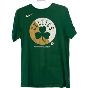 Nike Dri Fit Green Boston Celtics Women's T Shirt Cotton Poly Blend
